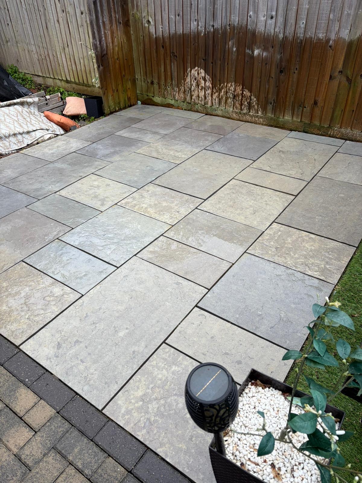 Patio cleaning after cleaning